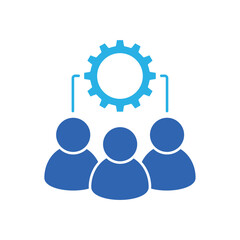 Icon a Professional Work Team, isolated against a clean background.