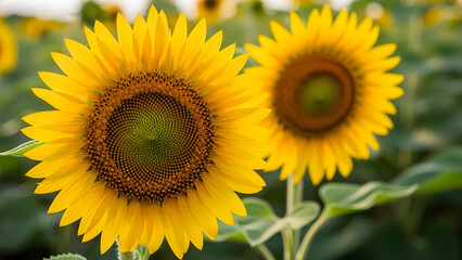 Bright Sunflower Field