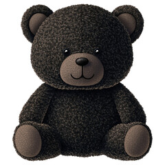 Adorable brown teddy bear illustration perfect for designs on transparent background