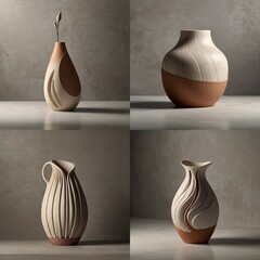 collection of vases