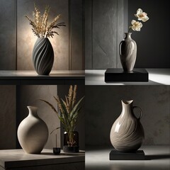 collection of vases