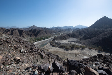 Showkha Dam in the Emirate of Ras Al Khaimah