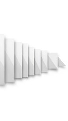 Minimal abstract white visual representing parallel work and balanced multitasking in modern lifestyles. Designed for corporate, productivity, and digital work communication with strong negative space