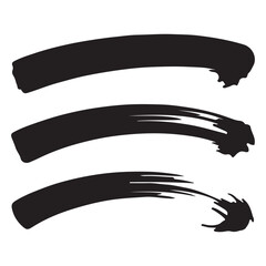 black paint, ink brush strokes, brushes, lines, grunge