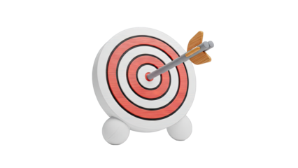 Target with arrow in the bullseye