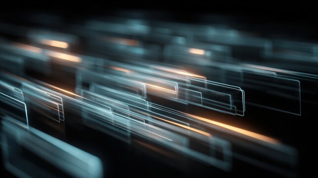 Data Stream in Motion: A captivating view of data streams, showcasing dynamic motion of digital information. The image encapsulates the essence of innovation and forward thinking. - Powered by Adobe