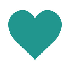 Teal Heart Icon