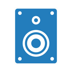 Blue Speaker Icon