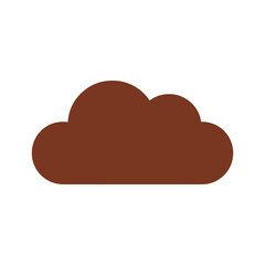 Brown Cloud Icon