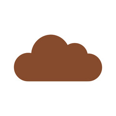 Brown Cloud Icon