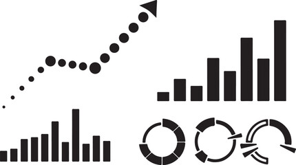 Fototapeta premium Business Data Visualization Graphs and Charts