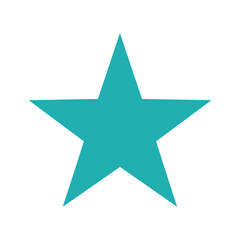 Obraz premium Teal Star Vector Illustration