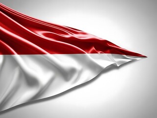 Indonesian flag waving in the wind