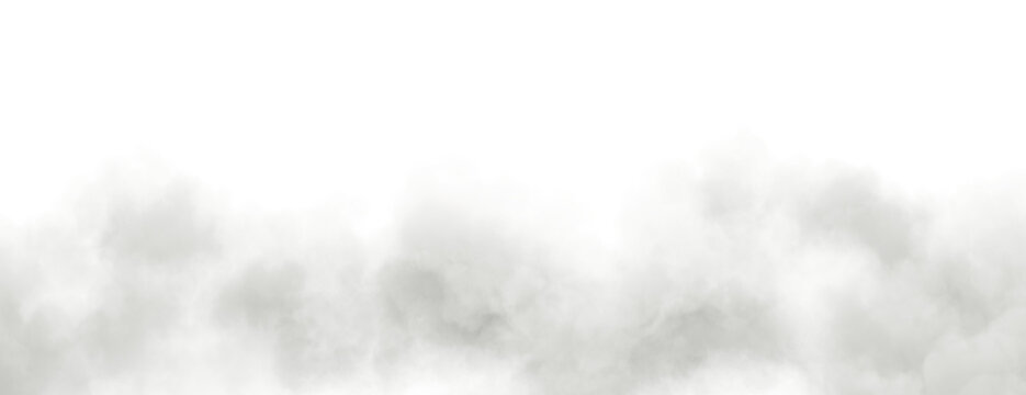 Smoke cloud floating effect on transparent backgrounds 3d illustrations png file