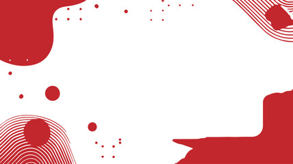 Red Abstract Liquid Frame Background