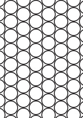 Medium circles geometric pattern with spacing for detailed coloring and creative design