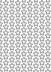 Small stars scattered pattern coloring page with delicate celestial design elements