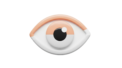 Stylized 3D Eye Icon