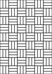 Brick tile pattern coloring page with offset rectangular masonry grid structure design