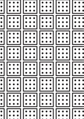 Dotted grid pattern coloring page with regular square dot matrix arrangement design