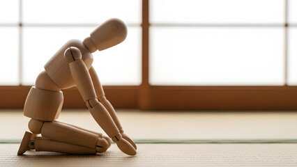 デッサン人形の正座