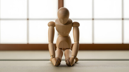 デッサン人形の正座