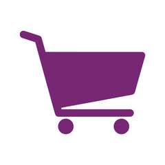 Purple Shopping Cart Icon