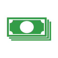 Green Dollar Bills Vector