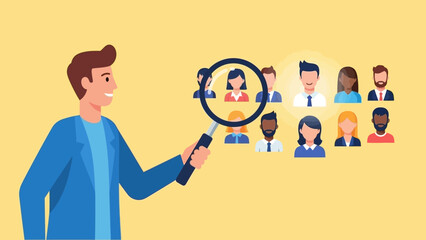 Recruiting and Hiring Finding the Right Talent with a Magnifying Glass