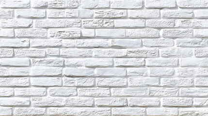 Obraz premium White Painted Brick Wall Texture background