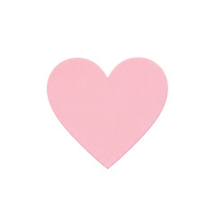 Pink Heart Shape Object Isolated on Black Background