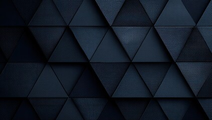Dark textured geometric triangles creating a complex, modern abstract pattern