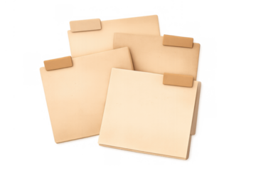 File folders creating a system for organizing documents, important papers, and digital data archives in a modern office setup