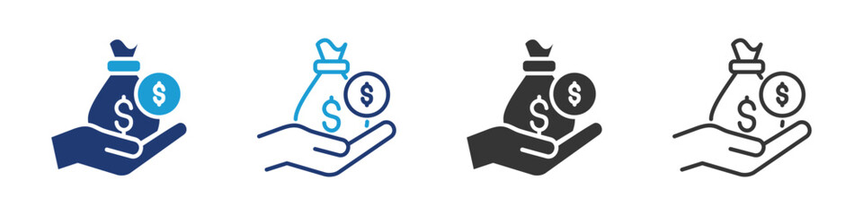 Loan icon set collection multi-style.