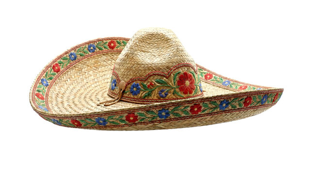 Mexican Sombrero Hat on transparent background PNG