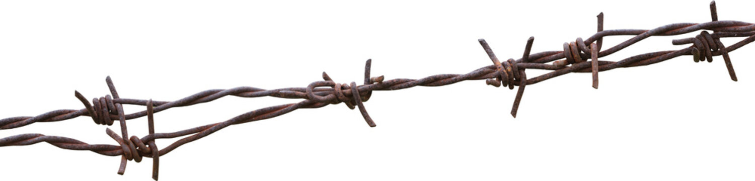 Barbed wire rusted