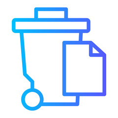 Fototapeta premium trash bin icon
