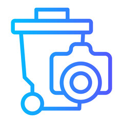 Fototapeta premium trash bin icon