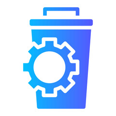 Obraz premium trash bin icon
