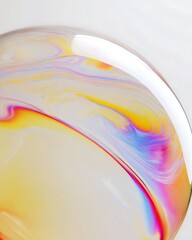 Iridescent Soap Bubble Macro Abstract Texture Fluid Gradient Background