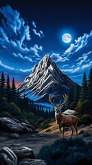 Deer in the mountains