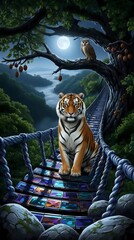 Tiger in the jungle