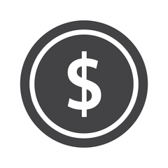 Obraz premium Dollar Sign Icon Vector