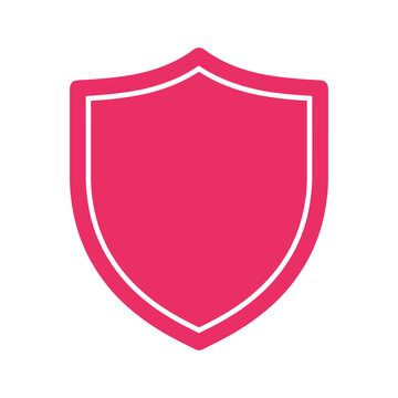 Pink Shield Icon