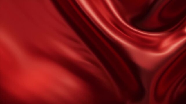 A red background with two hearts on it. Concept of love and warmth. Luxury red valentine background with subtle light reflections, clean high-end aesthetic