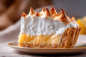 Golden lemon filling and toasted meringue topping