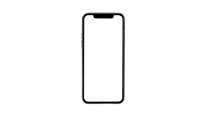 A sleek, modern rectangle with rounded corners, a thin frame, and a completely black display, centered against black background