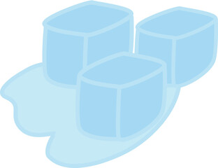 Ice cube illustration.