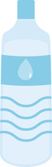 Water bottle illustration.