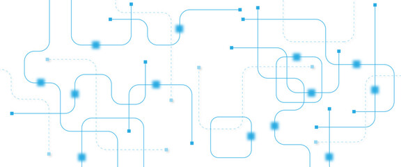 Abstract futuristic technology background. Technology background with crossed lines and dots.